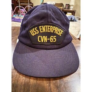 Vintage USS Enterprise CVN-65 Navy‎ Ball Cap Northstar Kingston WA Made USA